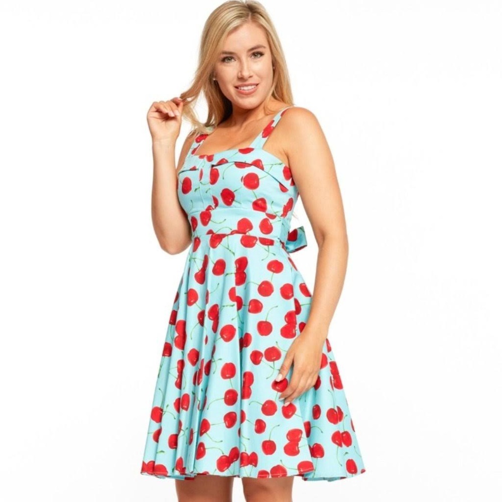Vintage Cherry print dress
